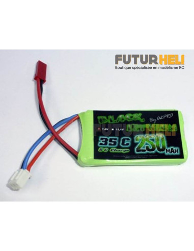 Lipo 250mAh 2S 35C Black Lithium