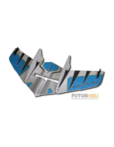 Aile volante Crack Wing bleu RC Factory