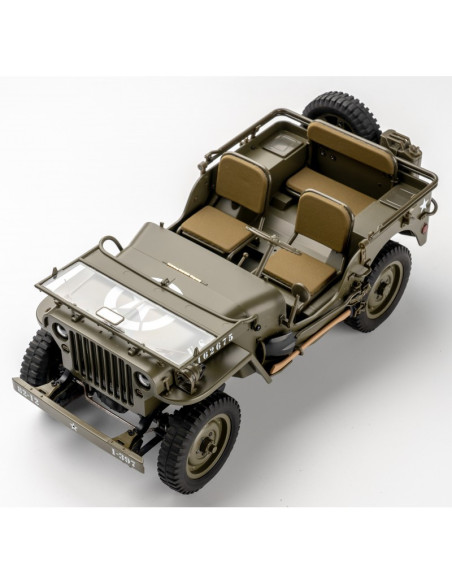 Maquette de Jeep Type Willys, 369 pièces en bois