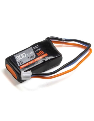 batterie lipo 300 mAh 2S 30C prise PH