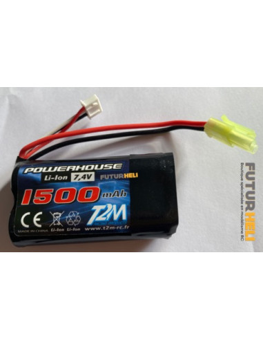 Batterie li-ion 7,4v 1500mah pour T2M Pirate XS T4942/33B