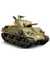 Pour fêter les 50 ans du kit R/C Sherman 1/16 en 2024, Tamiya réédite le kit R/C M4 Sherman 105mm Howitzer. Suspension mobile, s