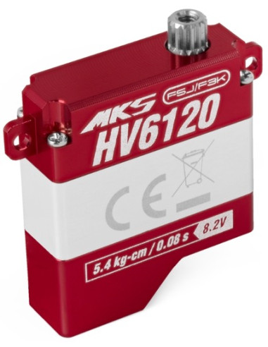 MKS HV6120 Servo aile 5.4kg 0.08s épaisseur 8mm