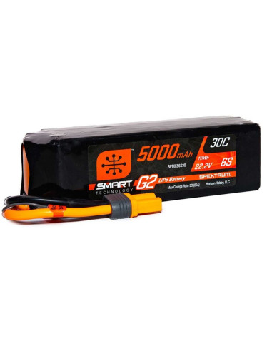 Batterie lipo 5000 mAh 6S 22,2v 30c Smart