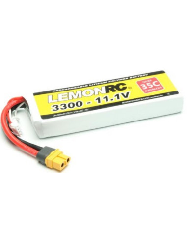 Batterie lipo 3300 Mah 3S 11,1v 35c prise XT60