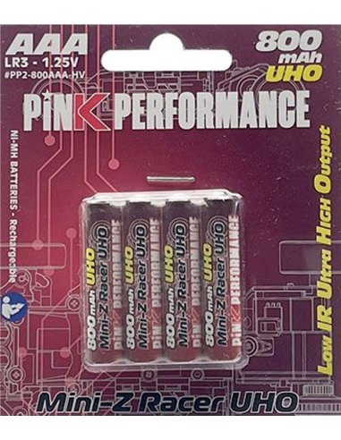 Batterie Mini-Z pink performance 800 MAh PP2 UHO (X4)