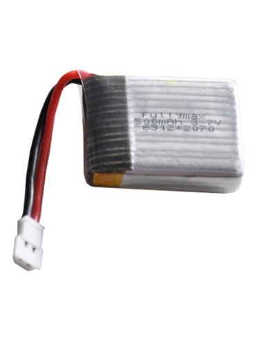 Batterie lipo 500 Mah 1S 20c 3,7v prise JST/molex