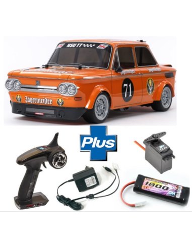 Tamiya 58649 NSU TT Jagermeister M05 + RAdio + Batterie + chargeur