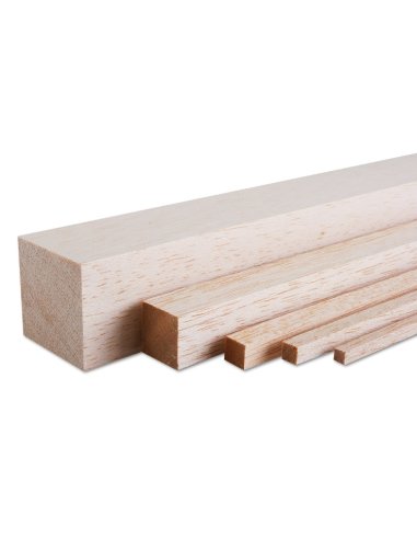 Baguette Balsa 6x6 longueur 1M Graupner 661.6x6