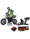 Moto Promoto-SM 1/4 FXR RTR + Batterie + chargeur Blanche LOS-2310