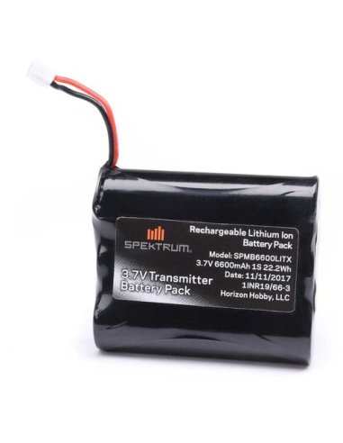 Batterie TX 6600 MAh 1S 3,7v Spektrum IX12/NX10/NX8/NX6/ Prise XH