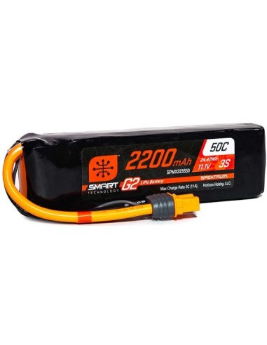 Batterie lipo 2200 MAh 3S 11,1v 50C G2 Spektrum