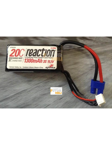 Lipo 1300 mAh 11.1v 3S 20c Prise EC3 Horizon hobby DYN9154