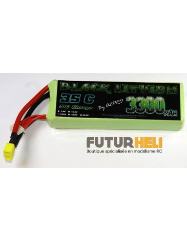 Lipo 3300 mAh 4S 14.8v  35C Black lithium